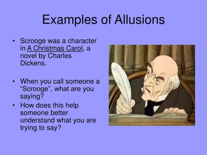 Allusions in a christmas carol