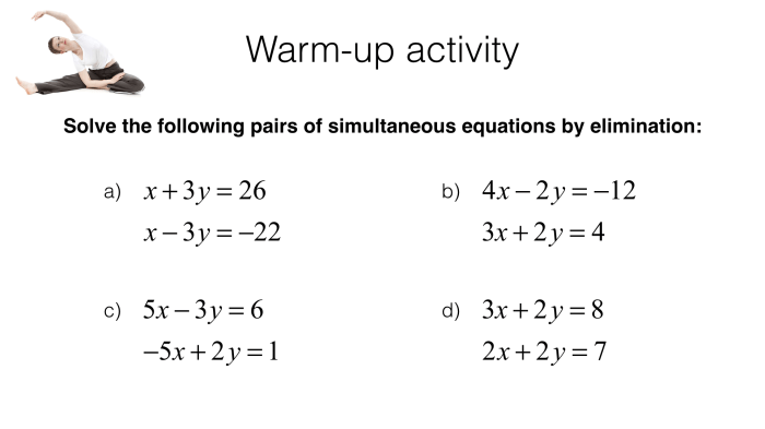 Systems of equations by substitution worksheet